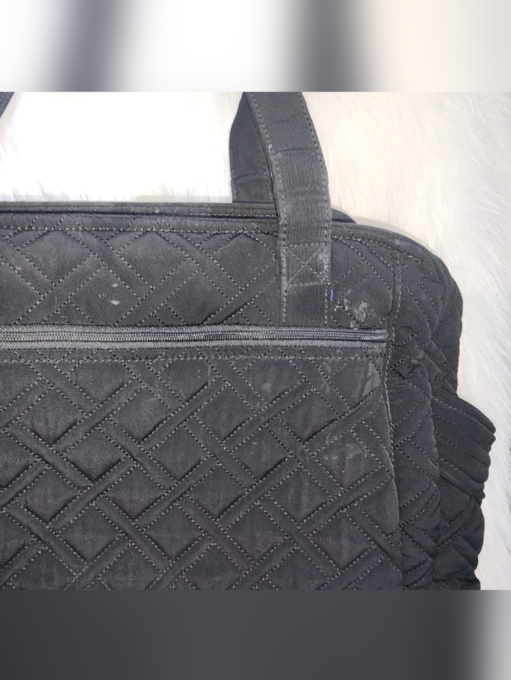 Vera Bradley Black Quilted On the StrollTote Bag Diaper Bag - Picture 7 of 9
